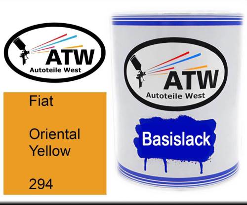 Fiat, Oriental Yellow, 294: 1L Lackdose, von ATW Autoteile West.